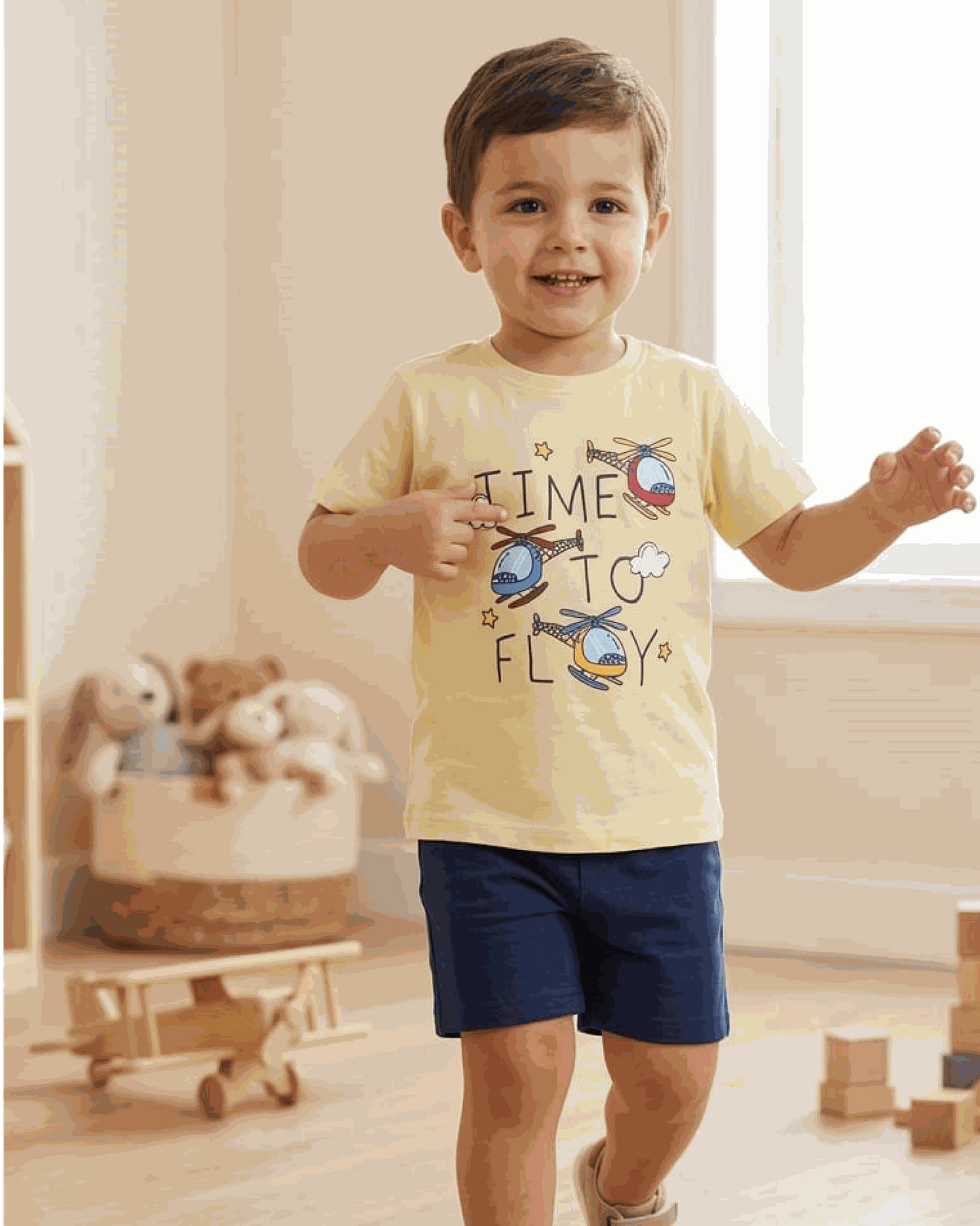 Kids Boys Pajamas Time to Fly