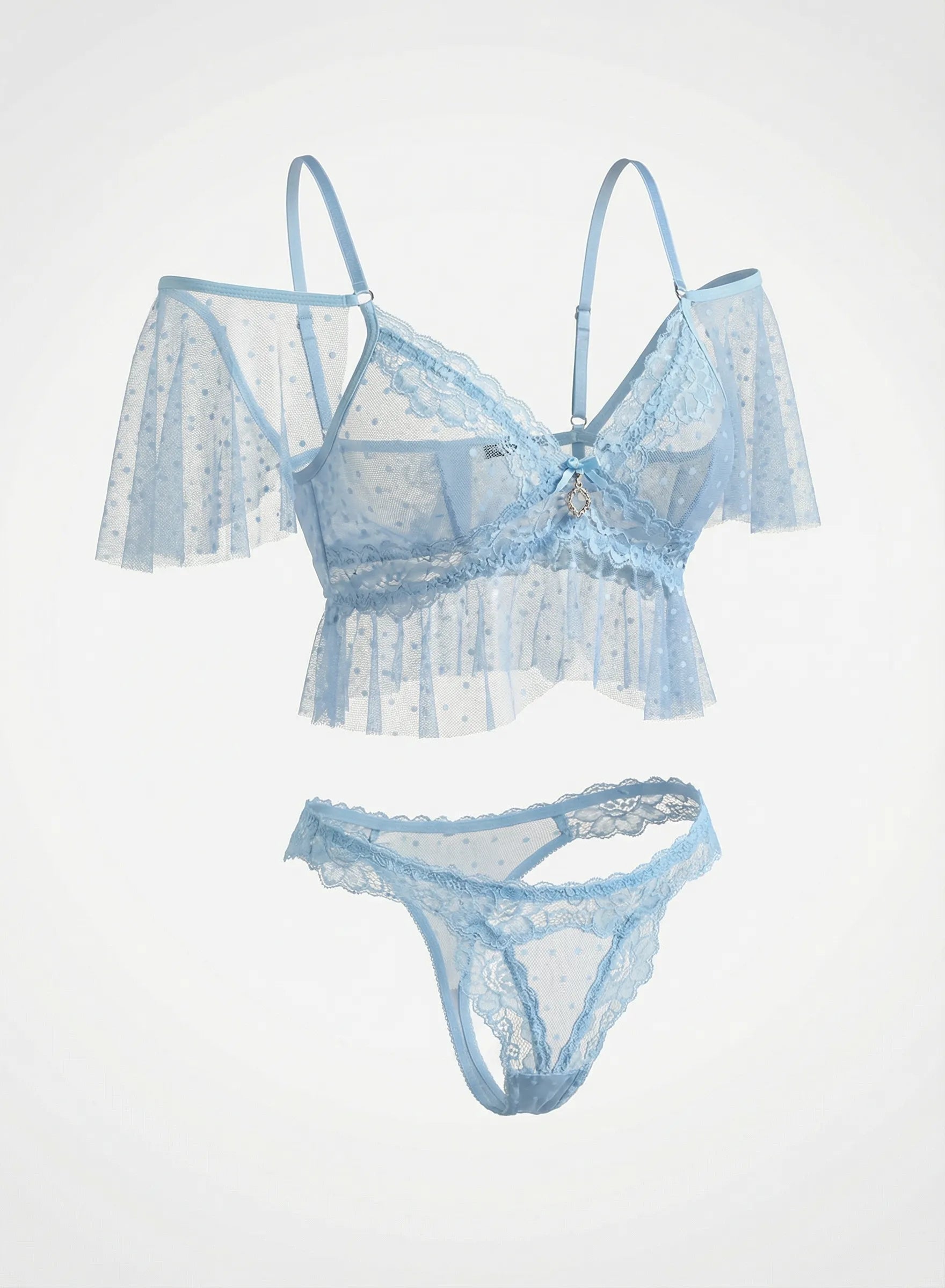 S24, Deux Pièces, Mousseline, Dentelle Sur la quantité