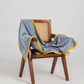Beach towel with gray trim