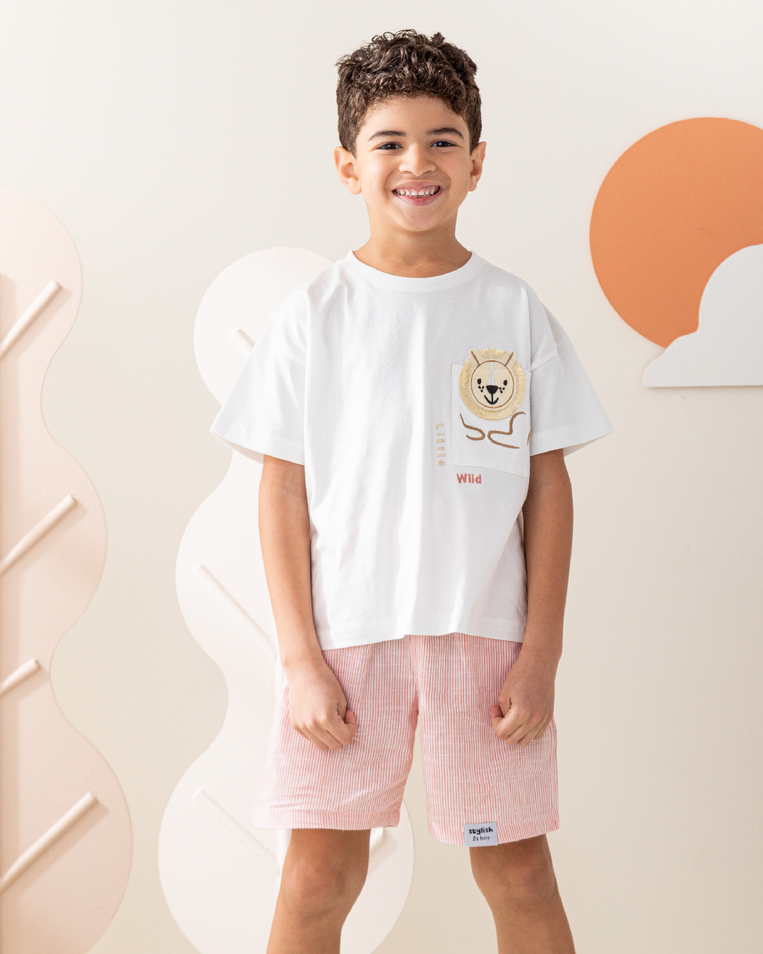 Little Wild Lion بيجاما ولادى نص كم و شورت