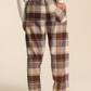 Women plained pants warm winter