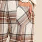 Women plained pants warm winter