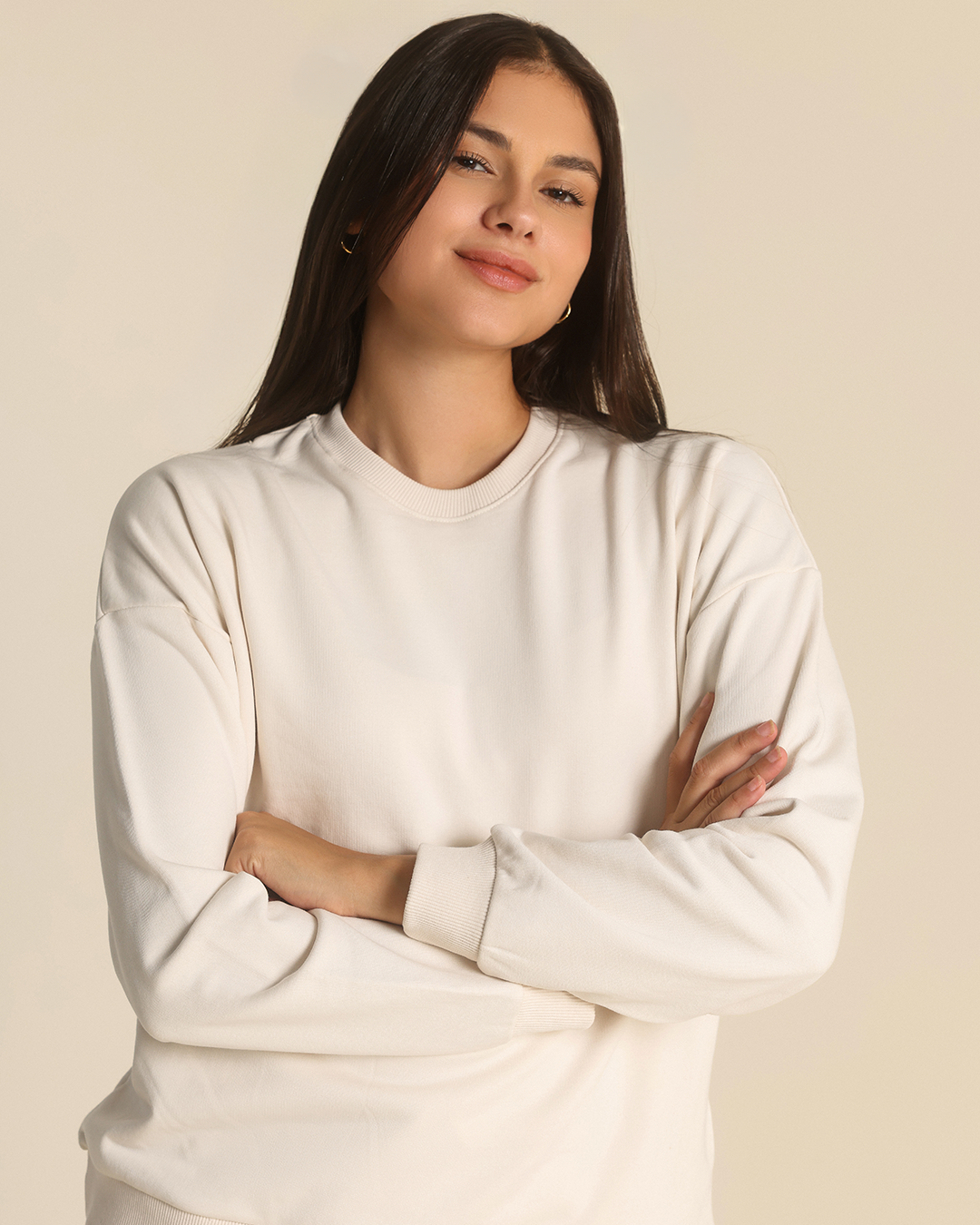 Sharing Warmth Women Pajama in Cream Color