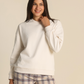 Sharing Warmth Women Pajama in Cream Color