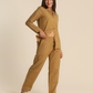 Vintage Flowers Women Classic Pajama in ochre