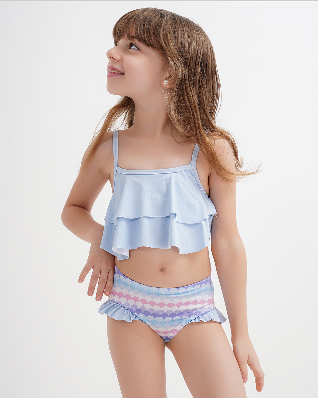 مايوه بناتي قطعتين Mermaid