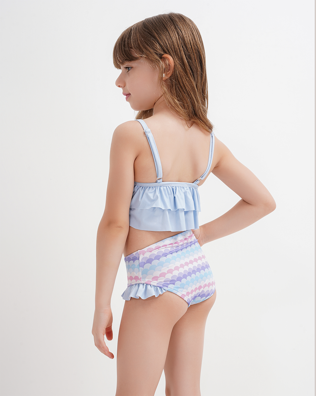 مايوه بناتي قطعتين Mermaid