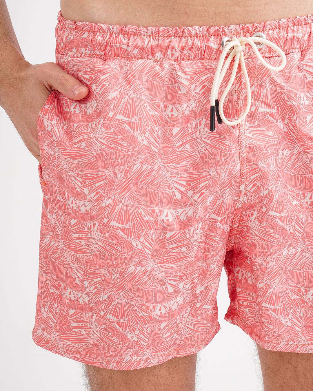 مايوه رجالي مطبوع ورق شجر