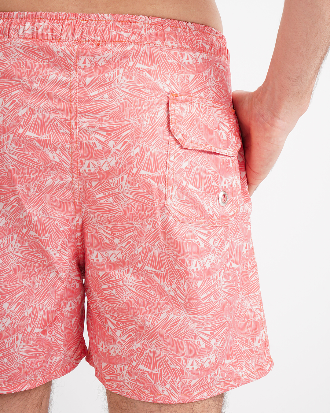 مايوه رجالي مطبوع ورق شجر