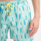 Men's swimsuit shorts with pineapple print