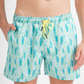 Men's swimsuit shorts with pineapple print