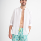Men's swimsuit shorts with pineapple print