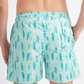Men's swimsuit shorts with pineapple print