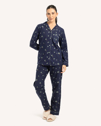Christmas Tree Button Up Pajamas