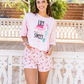Women's pajamas over size flamingo
