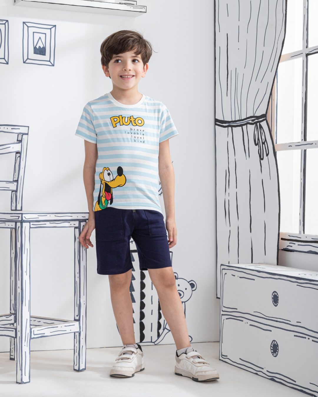 Pluto the dog بيجاما أولادي نُص كُم