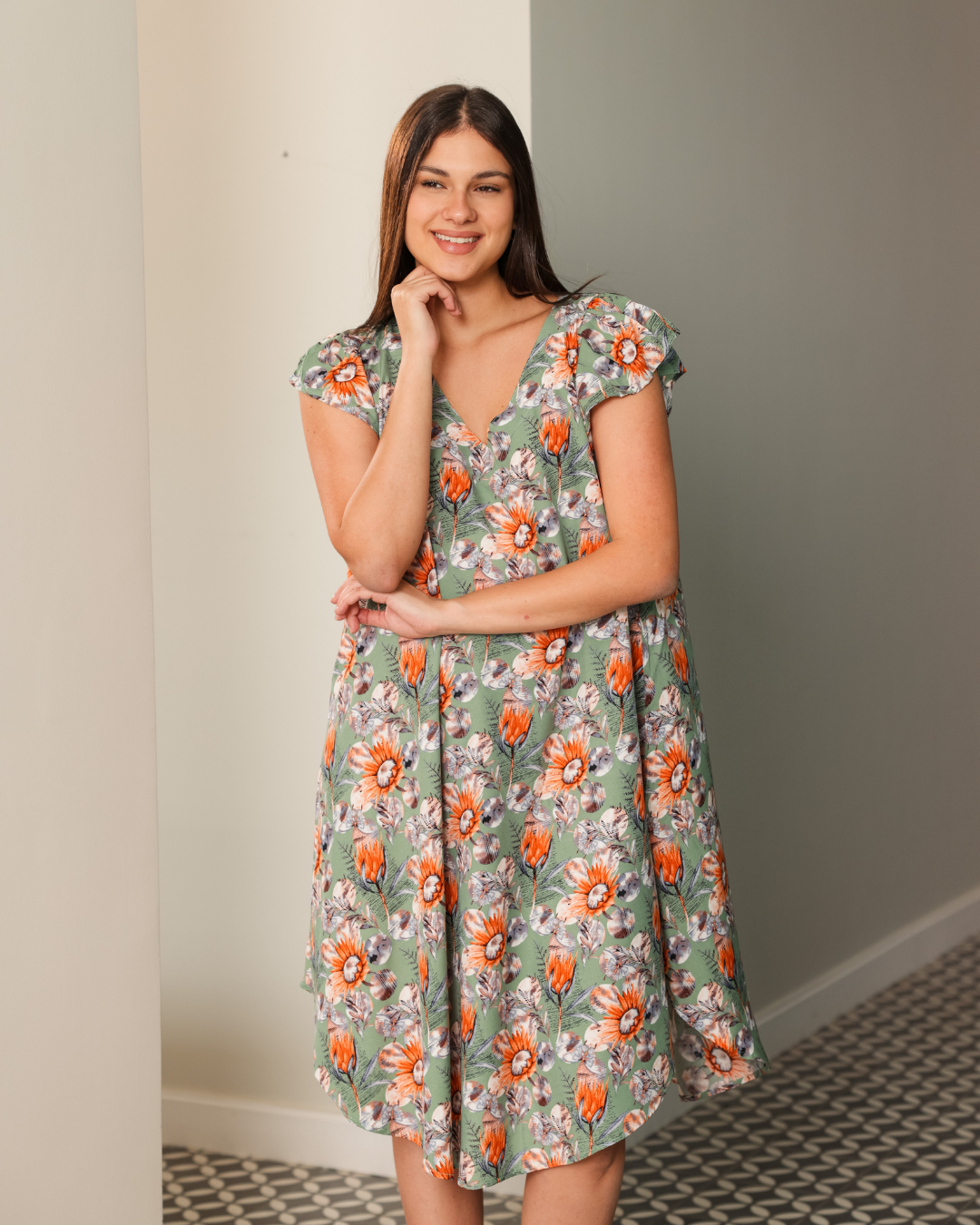 753 قميص فسكوز قصير