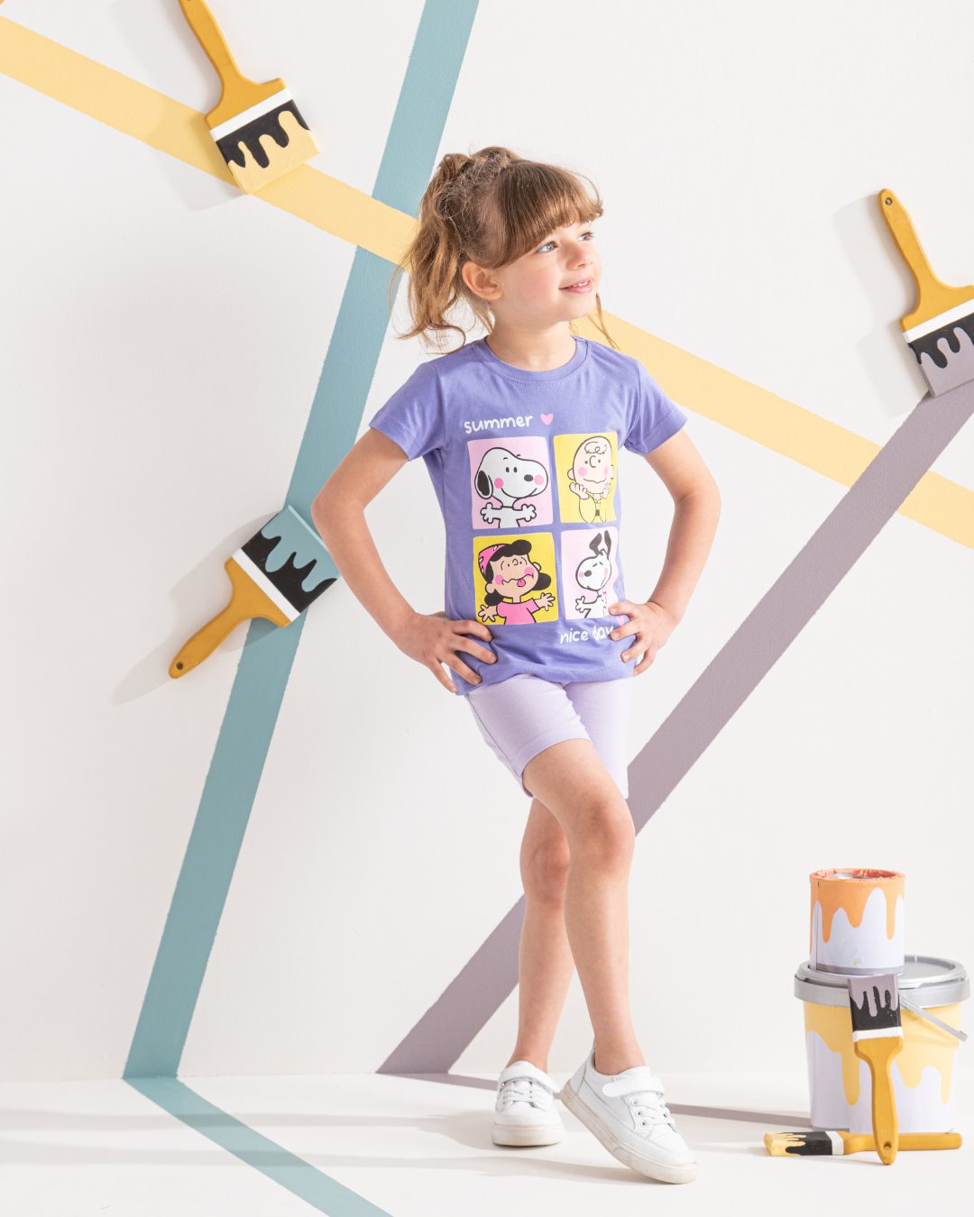 Snoopy and peanuts بيجامة بناتي Disney