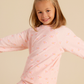 Girls' pajamas with a cute winter floral print