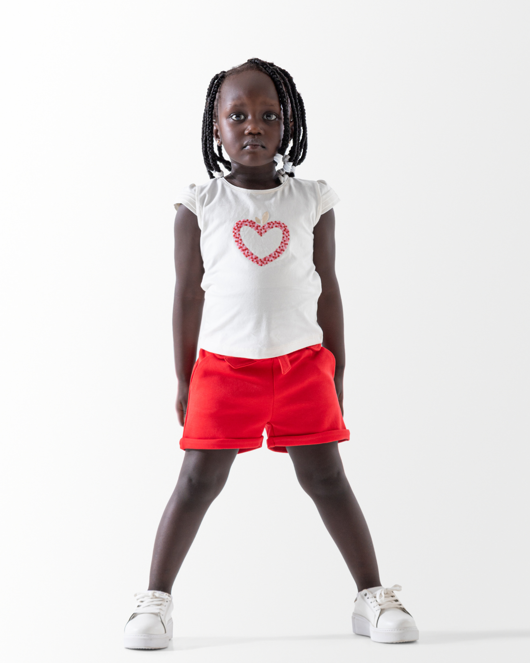 Red heart بيجاما بناتي بيبي