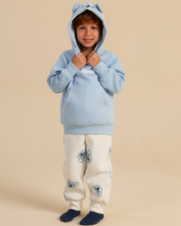 Kids' koala hoodie pajamas