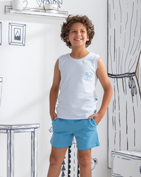 Tennis Sport Boys' pajamas, printed T-shirt and shorts