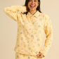 Women's quilted floral pajama set