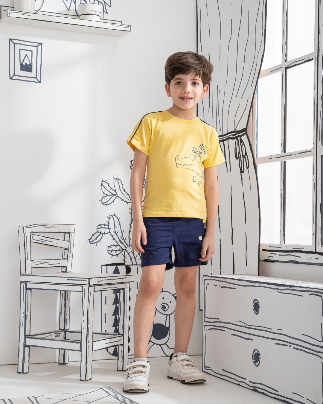 Crocodile بيجامه اولادي شورت مطبوع