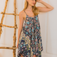 Strapless printed viscose kimono