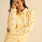 Women's quilted floral pajama set