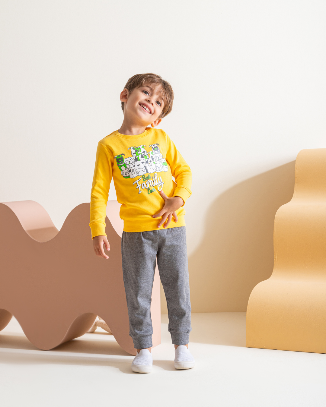 Best Family بيجامه اولادي طقم طباعة  انترلوك