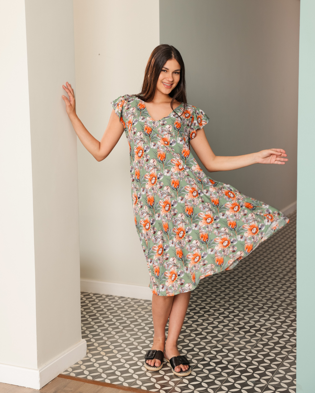 753 قميص فسكوز قصير