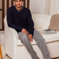 Men's navy blue pajamas