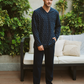 Men's classic navy printed pajamas