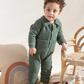 Boys jacquard romper, little handsome