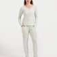 Women's Pajamas with Buttons, Long Sleeve, Spring Colors