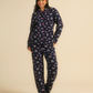 Women's quilted floral pajama set