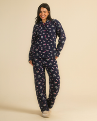 Women's quilted floral pajama set