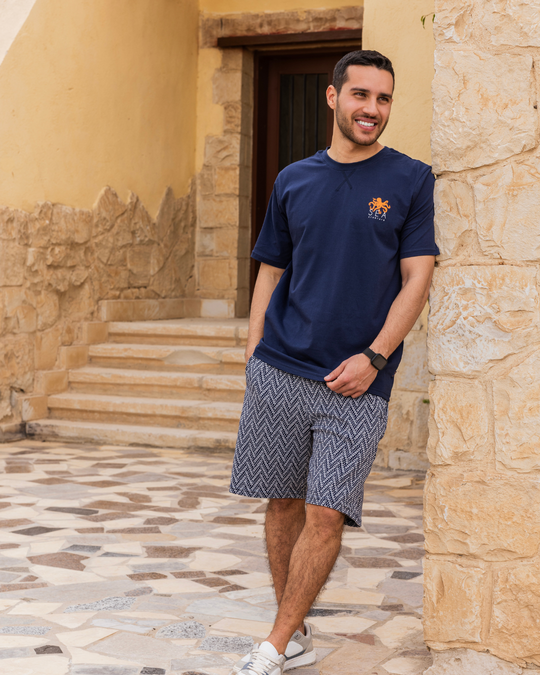 Octopus the sea creature بيجاما رجالي شورت