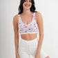 2S soft bra, wide strap, printed