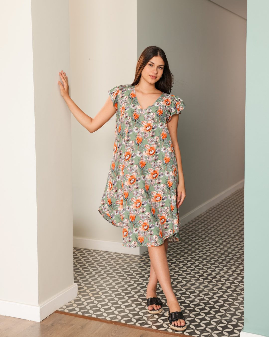 753 قميص فسكوز قصير