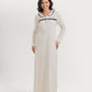 Polka-dot nightgown with Peter Pan collar