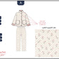 Quilted Floral Dream Girls Pajama Set