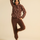 Woodland Bloom Soft Collar Women Pajama