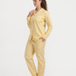 Classic Women's Pajama Set with Long Sleeves and Pants in Small Geometric Patterns