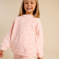 Girls' pajamas with a cute winter floral print