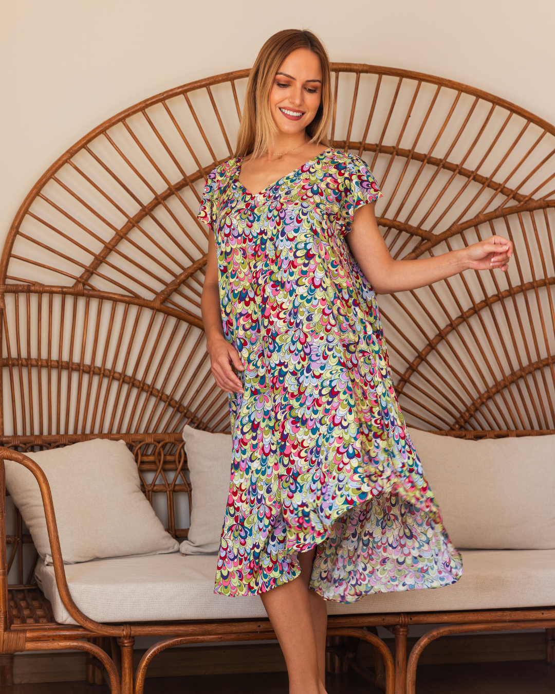 30021 قميص فسكوز قصير