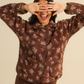 Woodland Bloom Soft Collar Women Pajama