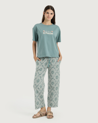 flower بيجاما حريمى بنطلون