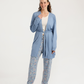 Women's Pajama Set 3 Pieces with Geometric Shapes and Flowers